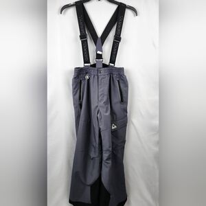 Gerry Youth Performance Snow Pants With Removable Suspenders Gray Size L 14/16